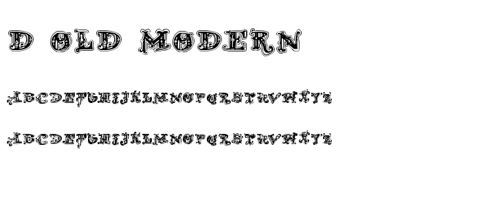 D_OLD MODERN 2 font